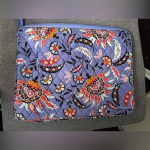 Vera Bradley Purple and Red Floral Laptop Case with Intricate Design